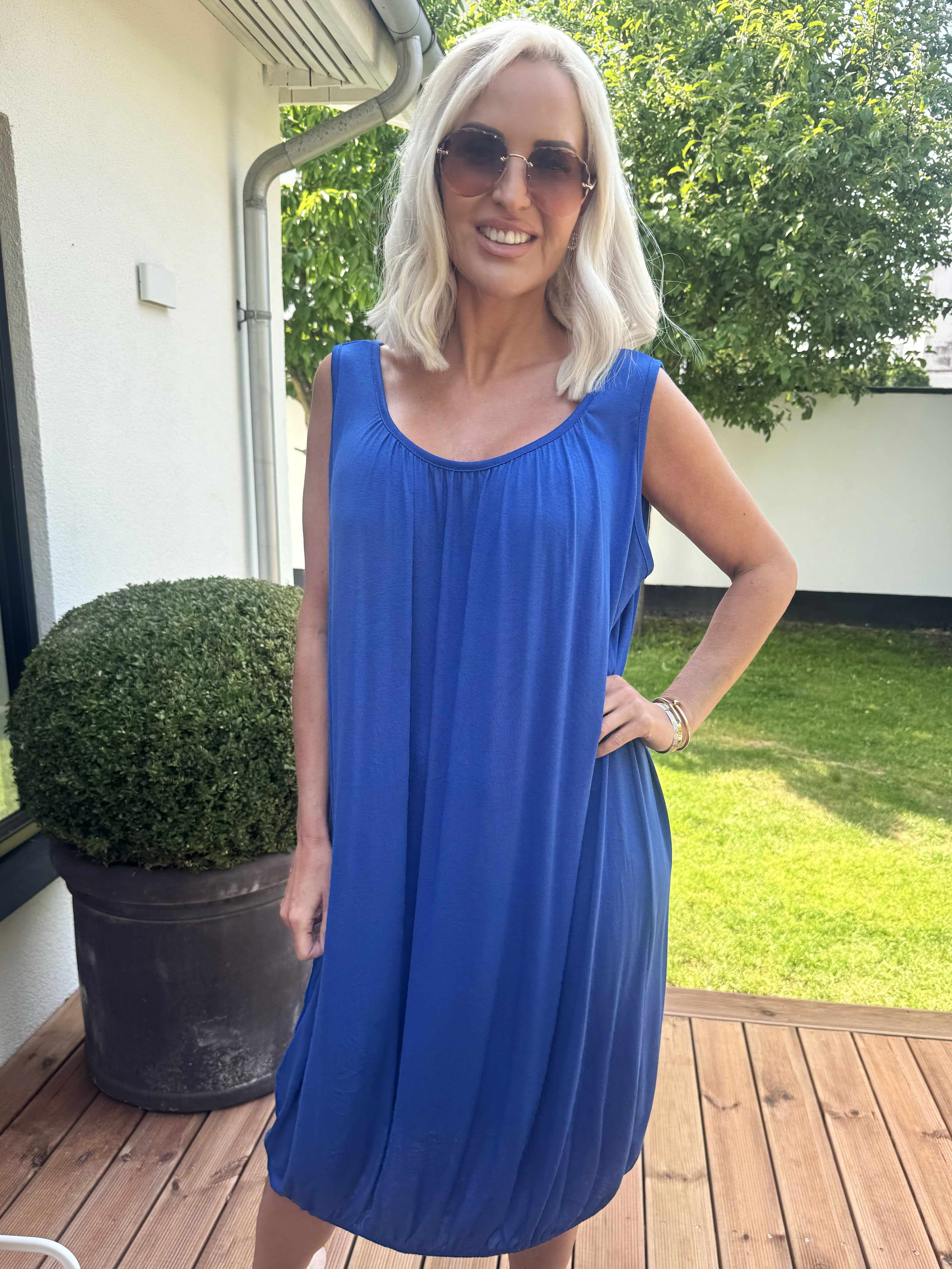 Miracle Sleeveless Dress - Basis kjole i viskose med elastik forneden